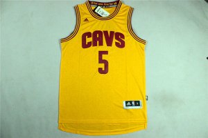 Maillot De Basket Cleveland Cavaliers J.R.Smith 5 Tissus Sportif Fans Edition Jaune